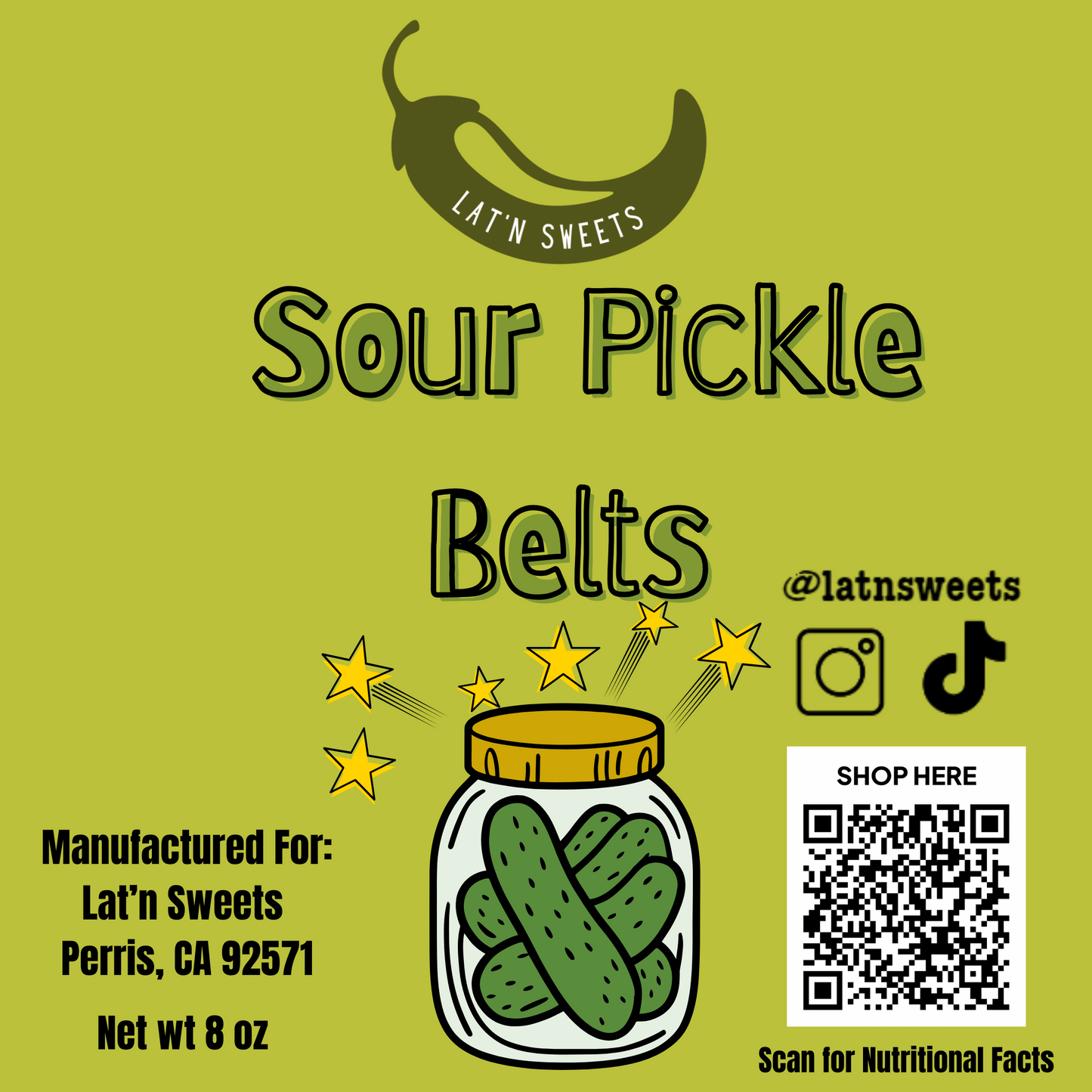 Sour Pickle Belts 8oz