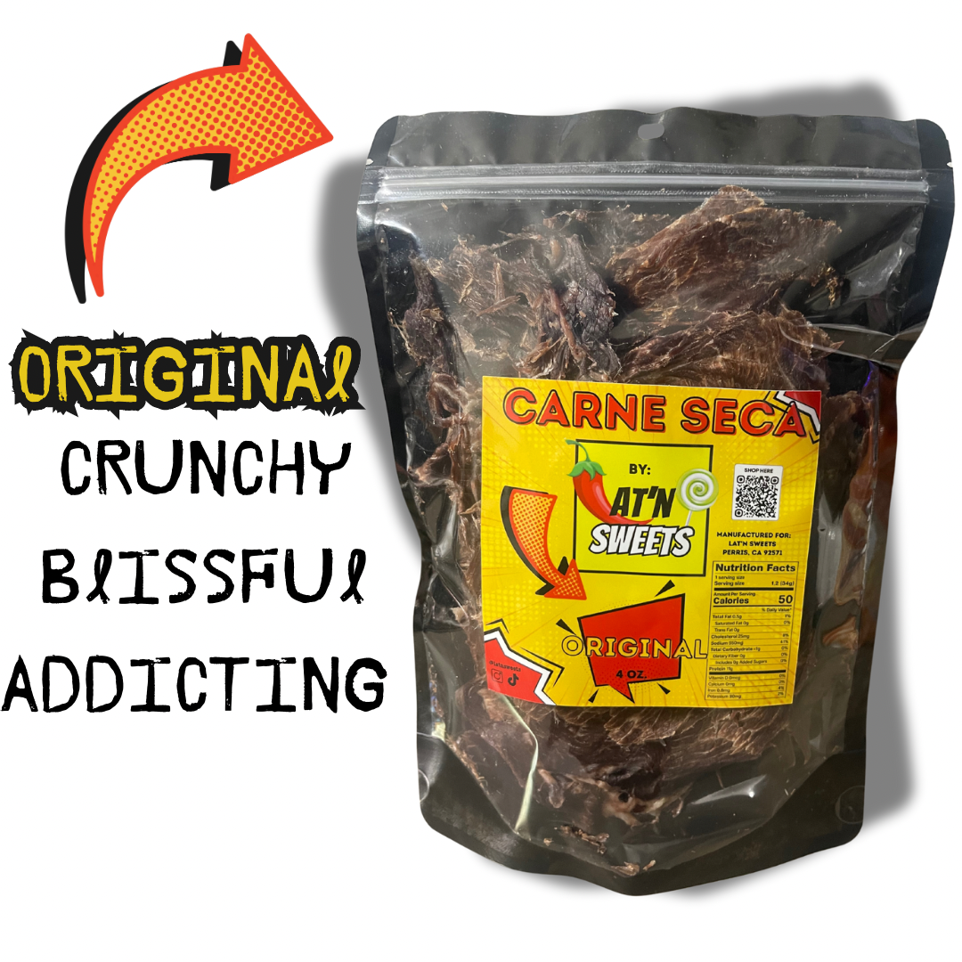 Carne seca beef jerky original flavor