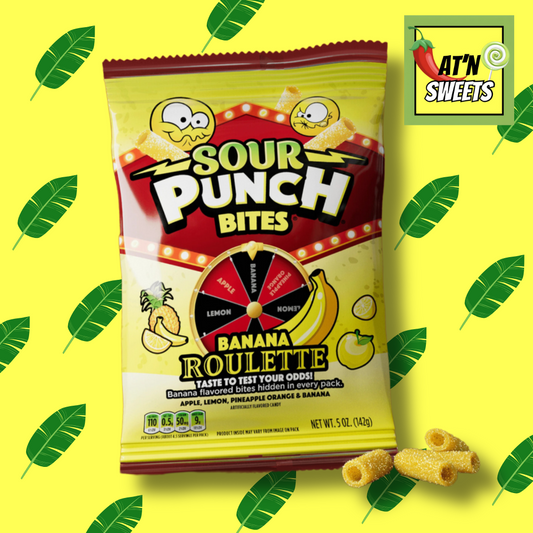 Sour punch bites banana roulette