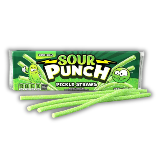 Sour Punch: PICKLE STRAW TRAY 4.5 0Z
