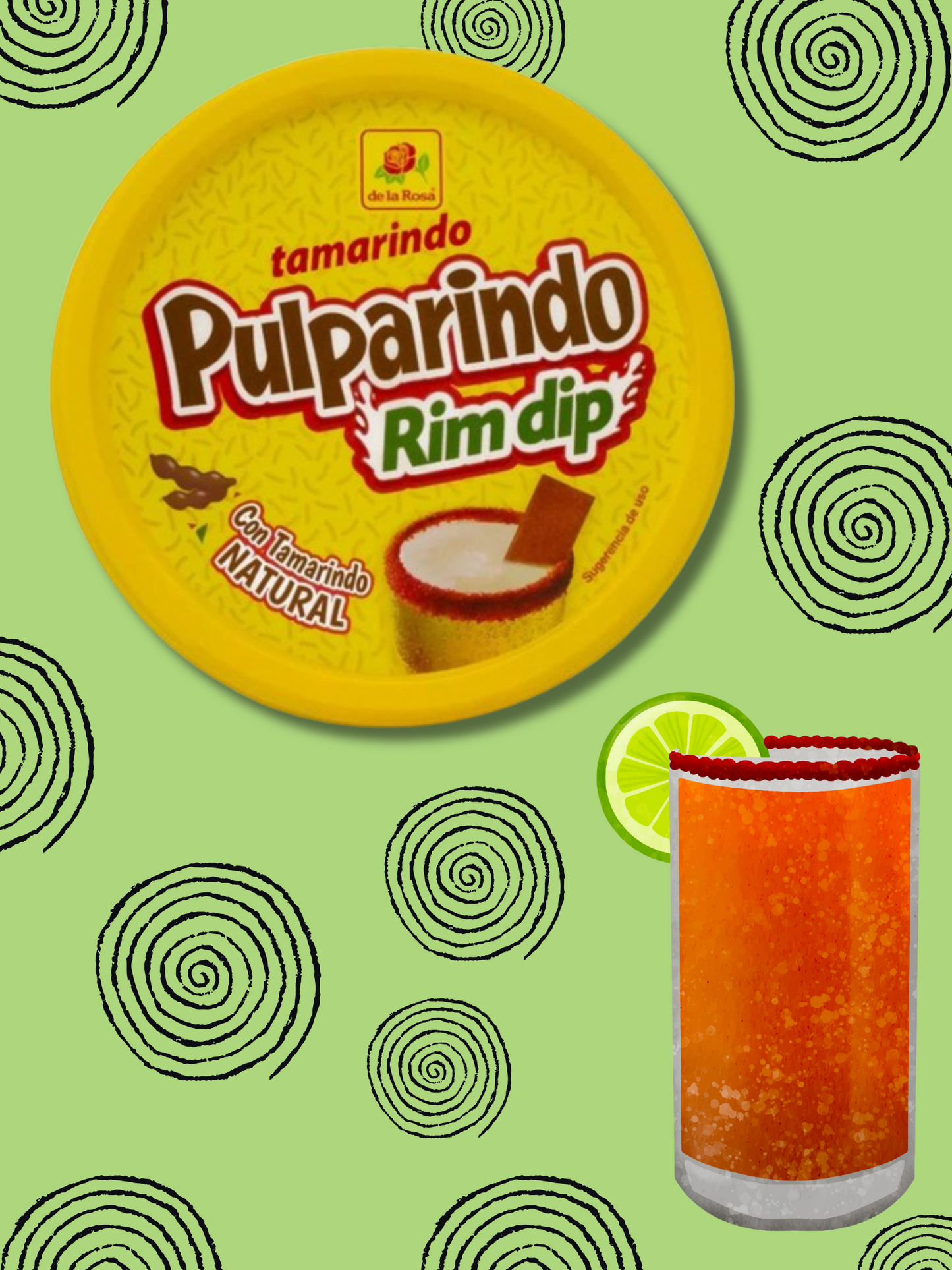 De La Rosa Pulparindo Rim Dip 8.82oz 1 Tub
