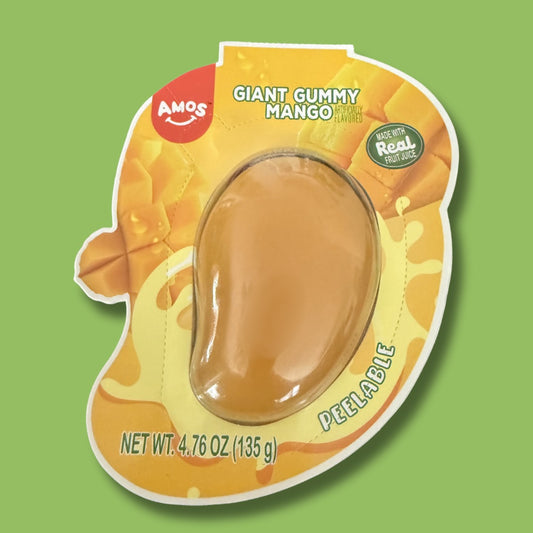 Amos® Giant Gummy Mango 4.7oz Mango Peel able
