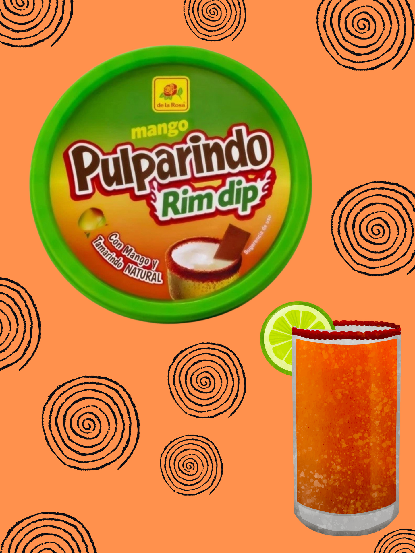 De La Rosa Pulparindo Rim Dip 8.82oz 1 Tub