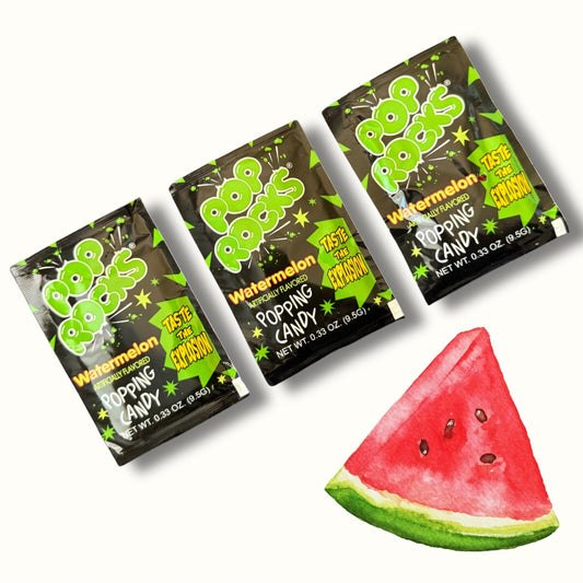 Pop Rocks: Watermelon 3 Pack Candy Explosion Popping Candy