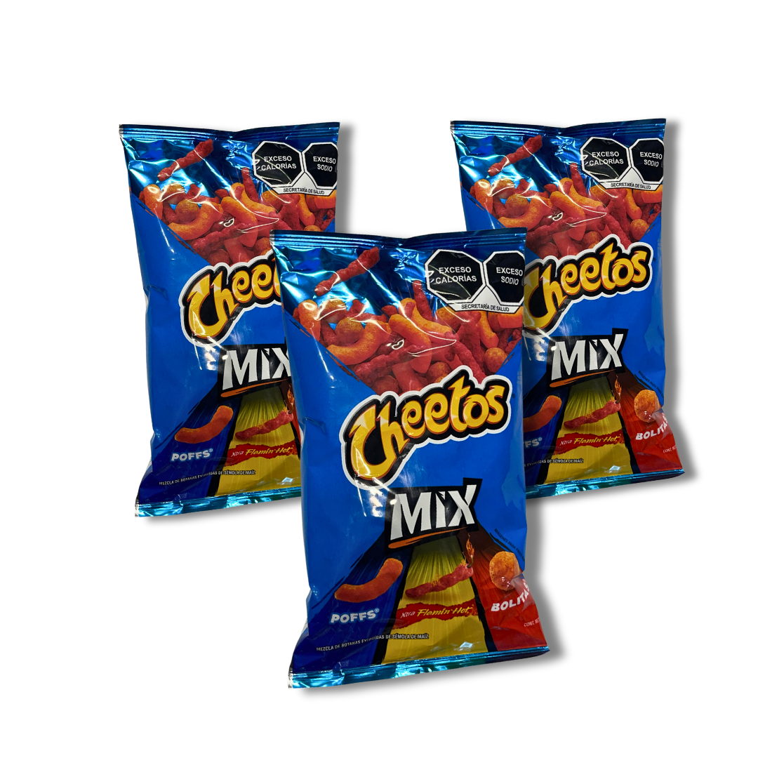 3-PACK Mexican Hot Cheetos Mexican Chips Snacks Spicy 3 BAGS (240g/each)