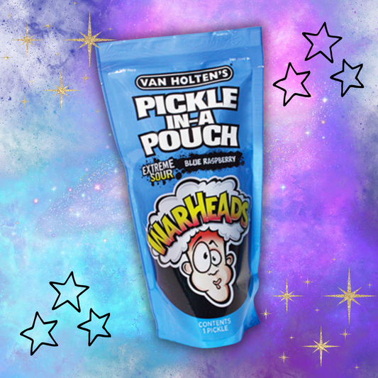 Warheads sour blue raz pickle