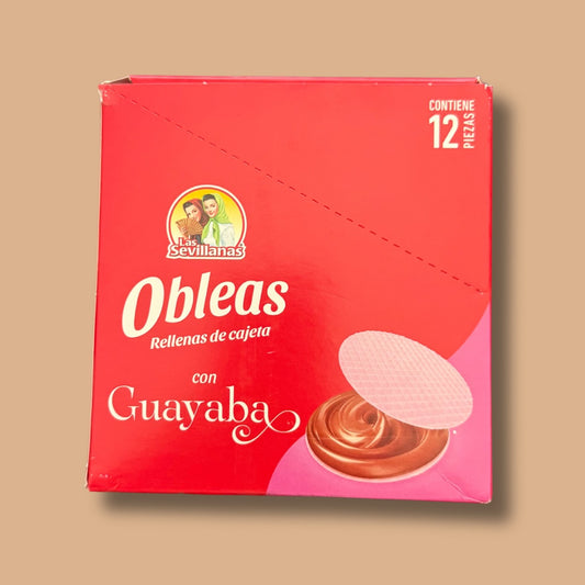 Las Sevillanas Obleas with Cajeta & Guava 12 pieces