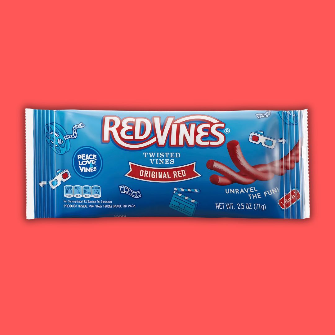 Red Vines Original Red Twisted Vines, 2.5oz Bag