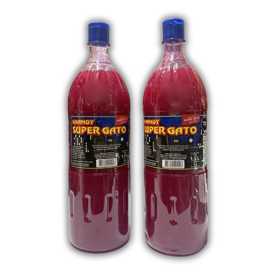 Chamoy Super Gato Bottle 1.5 Liter (2 Bottles)