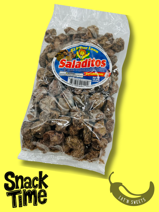 El Super Leon Con Chile 16 oz Dried Salted Plums SALADITOS