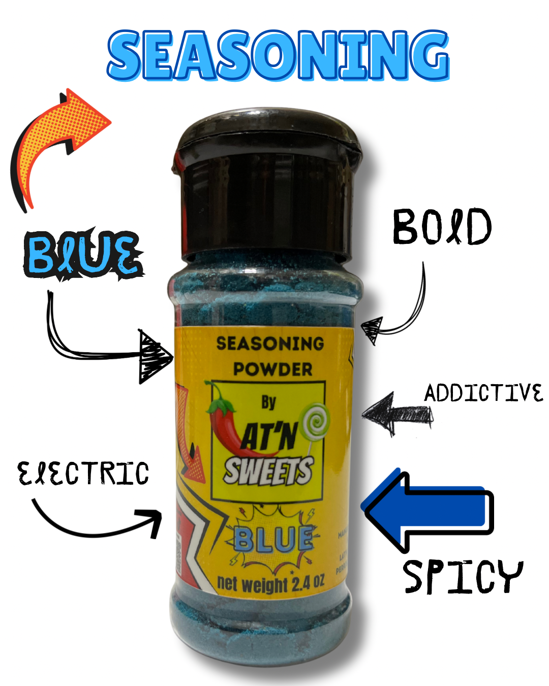 Blue Seasoning Powder 2.4 oz