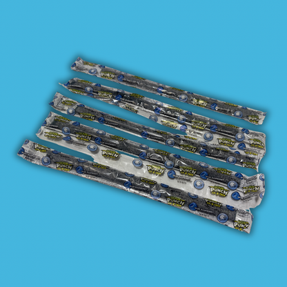 SOUR PUNCH: SIP-N-CHEW (BLUE RASPBERRY 5 EDIBLE STRAWS)