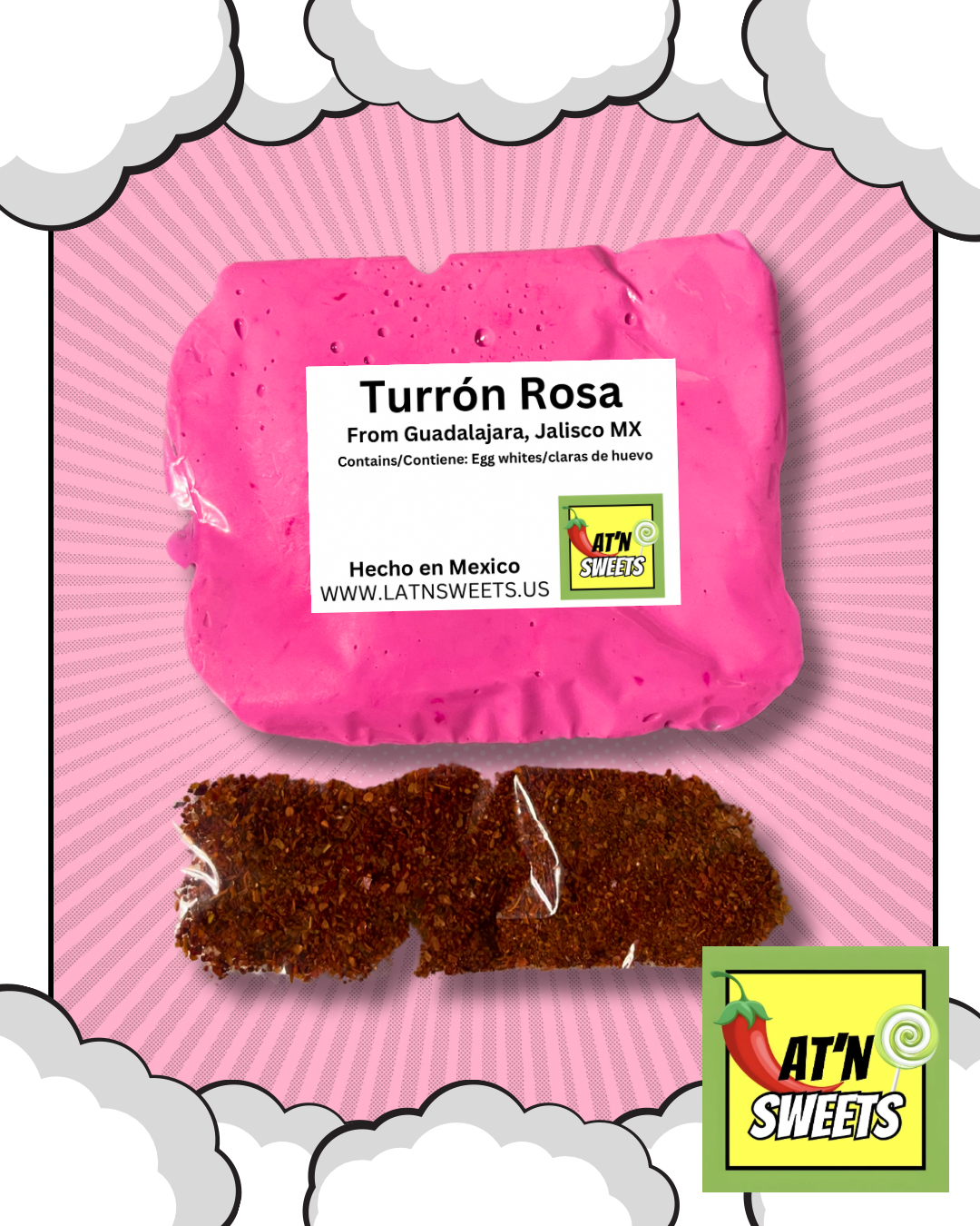 Turrón Rosa From Guadalajara, México – Lat'n Sweets