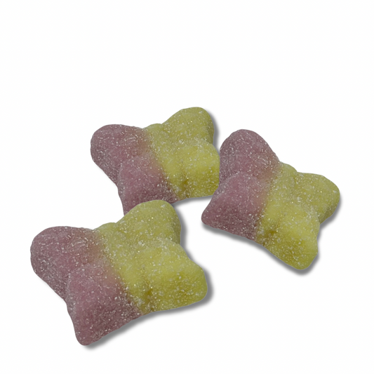 Swedish Candy:  Sour Butterfly - Lemon & Strawberry  1/2 Lbs - Free Shipping Included