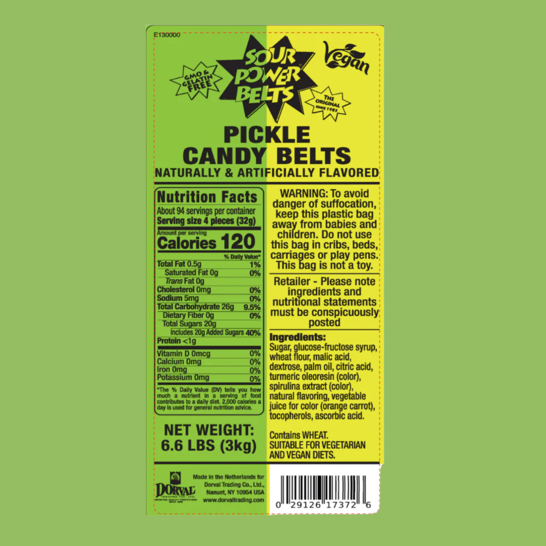 Sour Pickle Belts 8oz