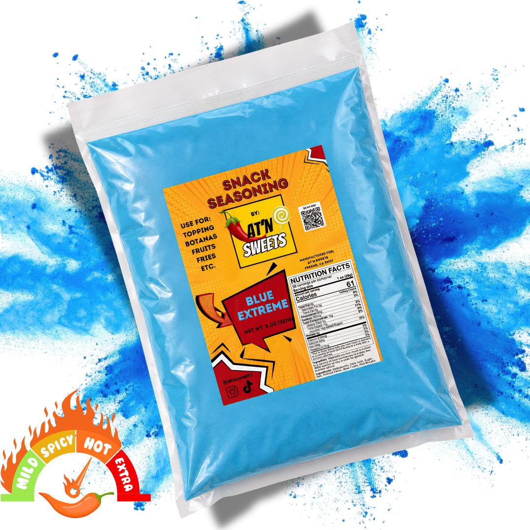 Takis blue heat seasoning for carne seca botanas chips snacks near me 