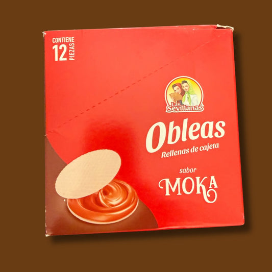 Las Sevillanas Obleas with Cajeta & Mocha 12 pieces