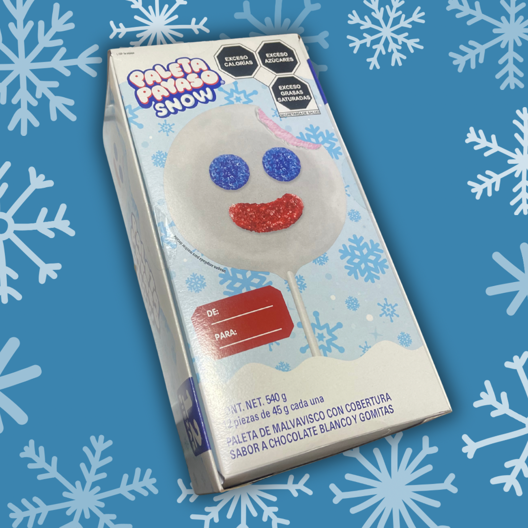 Paleta Payaso Snow 12 PCS Christmas Special Edition