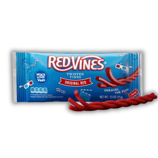 Red Vines Original Red Twisted Vines, 2.5oz Bag